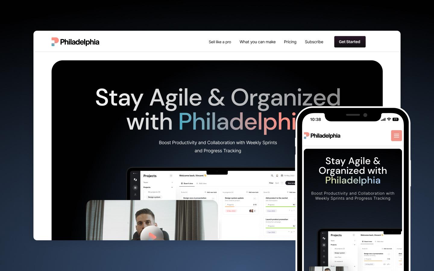 Webflow SaaS template designed for performance and functionality, designed by the Azwedo agency